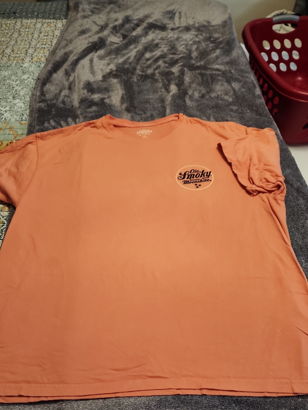 Womens Orange Graphic Tee